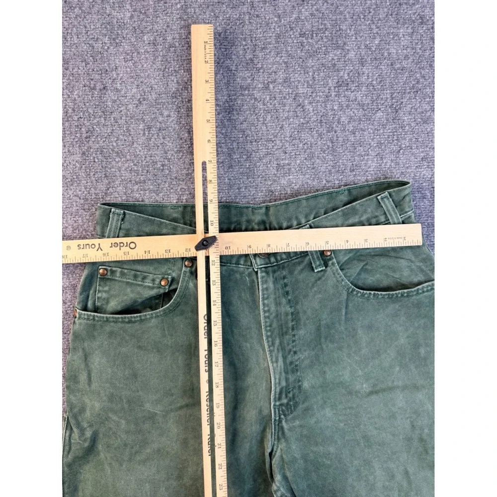 Vintage Levis 541 Jeans 34x32 Green Cotton Fade USA Made Sample Garment Mens 90s